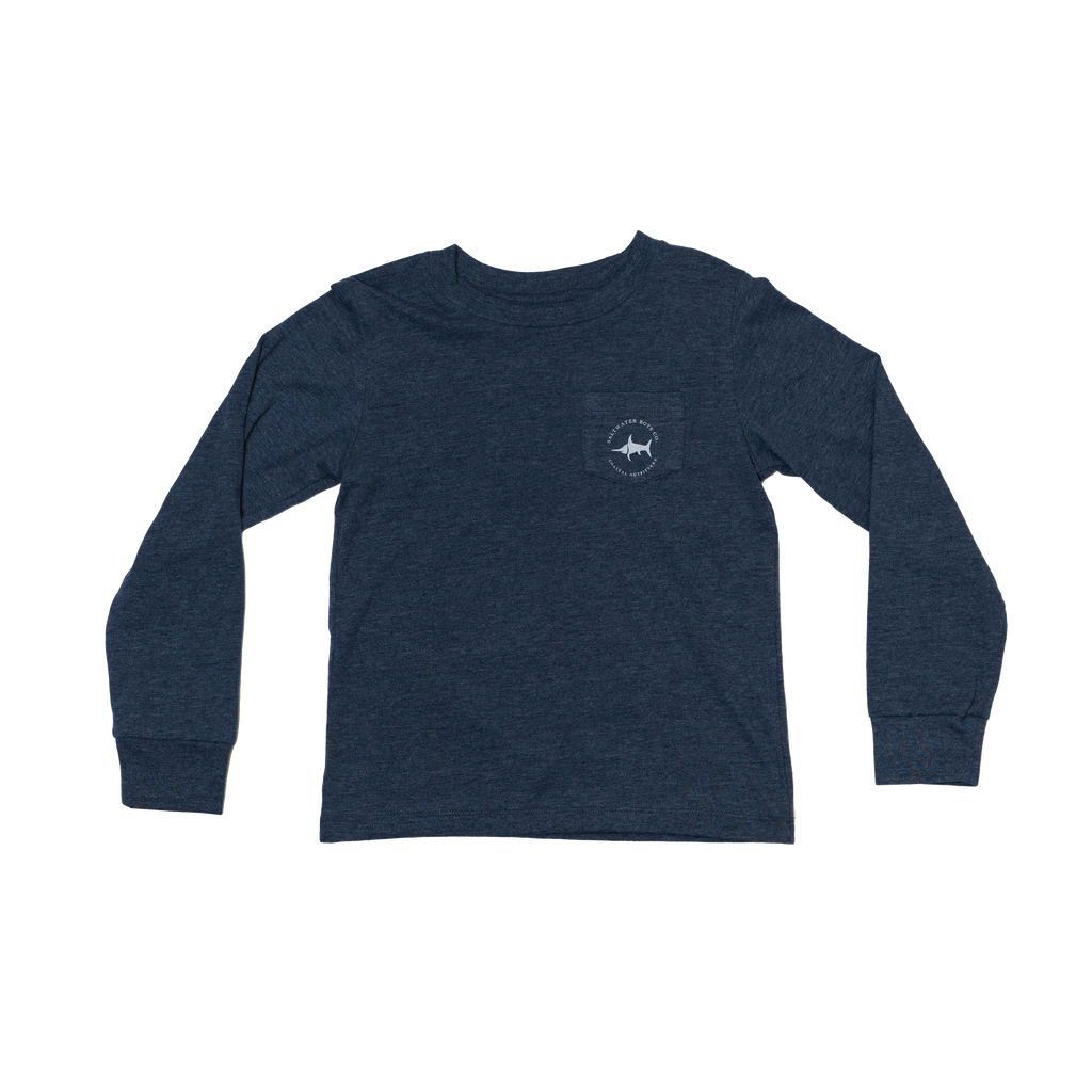 Pointer Tee LS - Heather Blue
