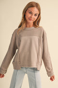 TWEEN KIDS GIRLS CREW NECK SWEATSHIRT