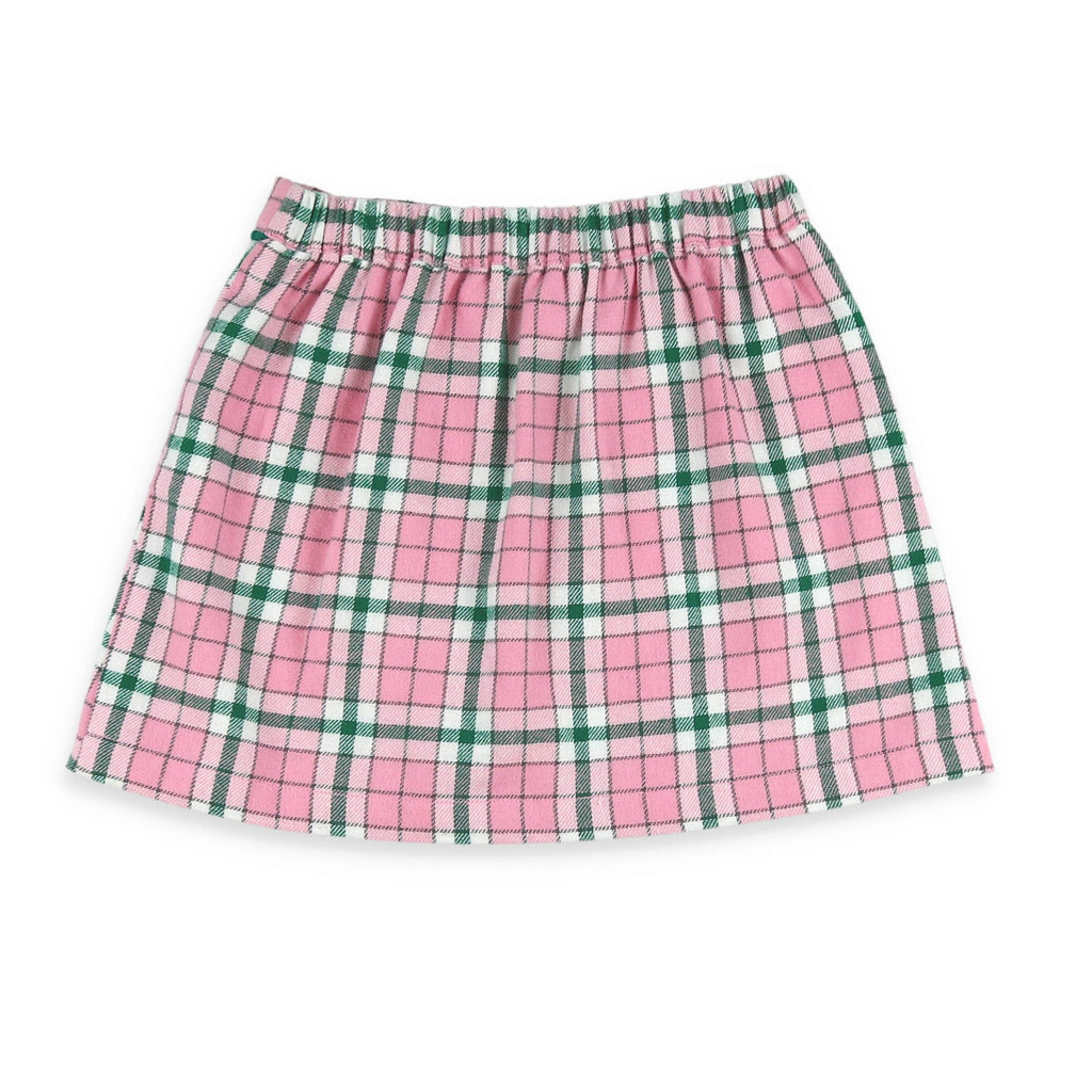 Pink Plaid Skirt