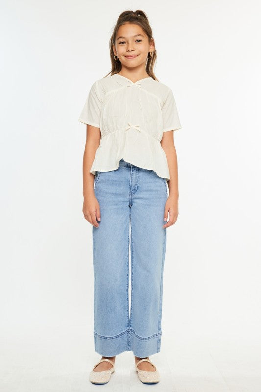 Everyday High rise Wide Leg Jean Light